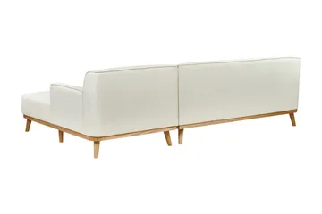 Bree Hörnsoffa 3-sits - Vit/Ljust trä - Möbler - Vardagsrum - Bäddsoffor - Bäddsoffa divan