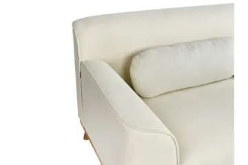 Bree Hörnsoffa 3-sits - Vit/Ljust trä - Möbler - Vardagsrum - Bäddsoffor - Bäddsoffa divan
