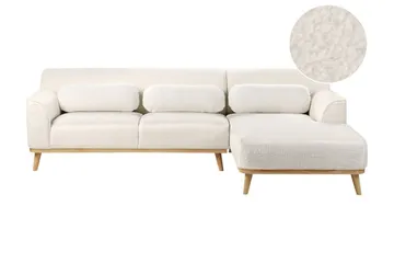 Bree Hörnsoffa 3-sits - Vit/Ljust trä - Möbler - Vardagsrum - Bäddsoffor - Bäddsoffa divan