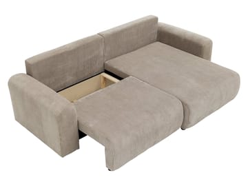 Brenor 3-sits Bäddsoffa med divan Vänstervänd - svart - Möbler - Vardagsrum - Bäddsoffor - Hörnbäddsoffa