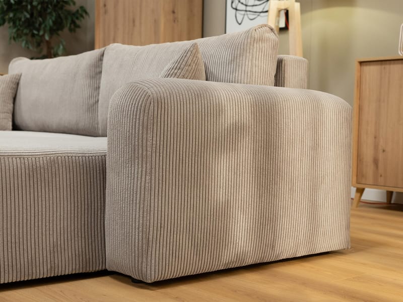 Brenor 3-sits Bäddsoffa med divan Vänstervänd - svart - Möbler - Vardagsrum - Bäddsoffor - Hörnbäddsoffa