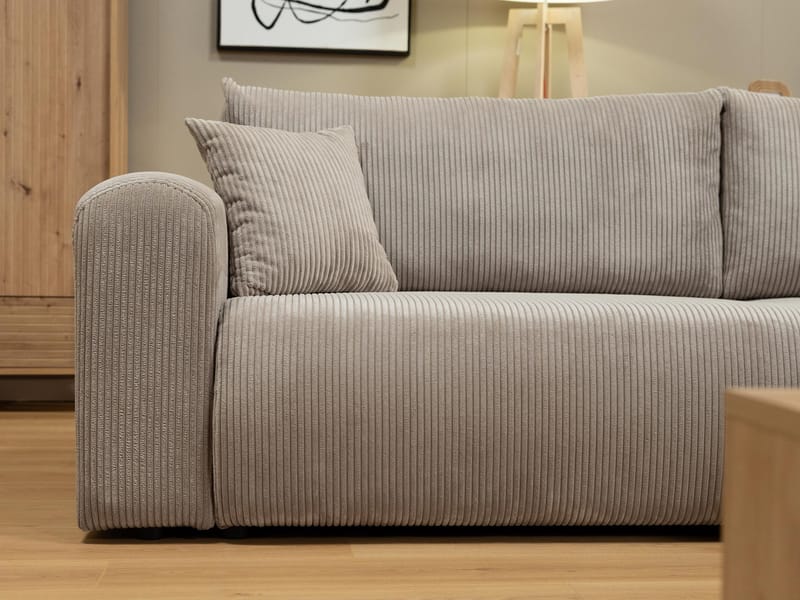 Brenor 3-sits Bäddsoffa med divan Vänstervänd - svart - Möbler - Vardagsrum - Bäddsoffor - Hörnbäddsoffa