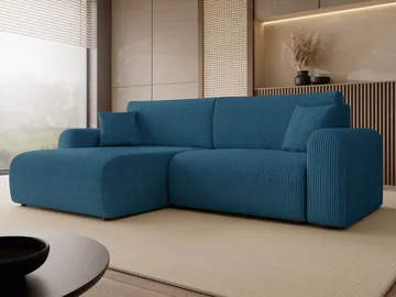 Brenor Bäddsoffa med Divan 3-sits - Blå - Möbler - Vardagsrum - Bäddsoffor