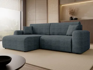 Brenor Bäddsoffa med Divan 3-sits - Blå - Möbler - Vardagsrum - Bäddsoffor