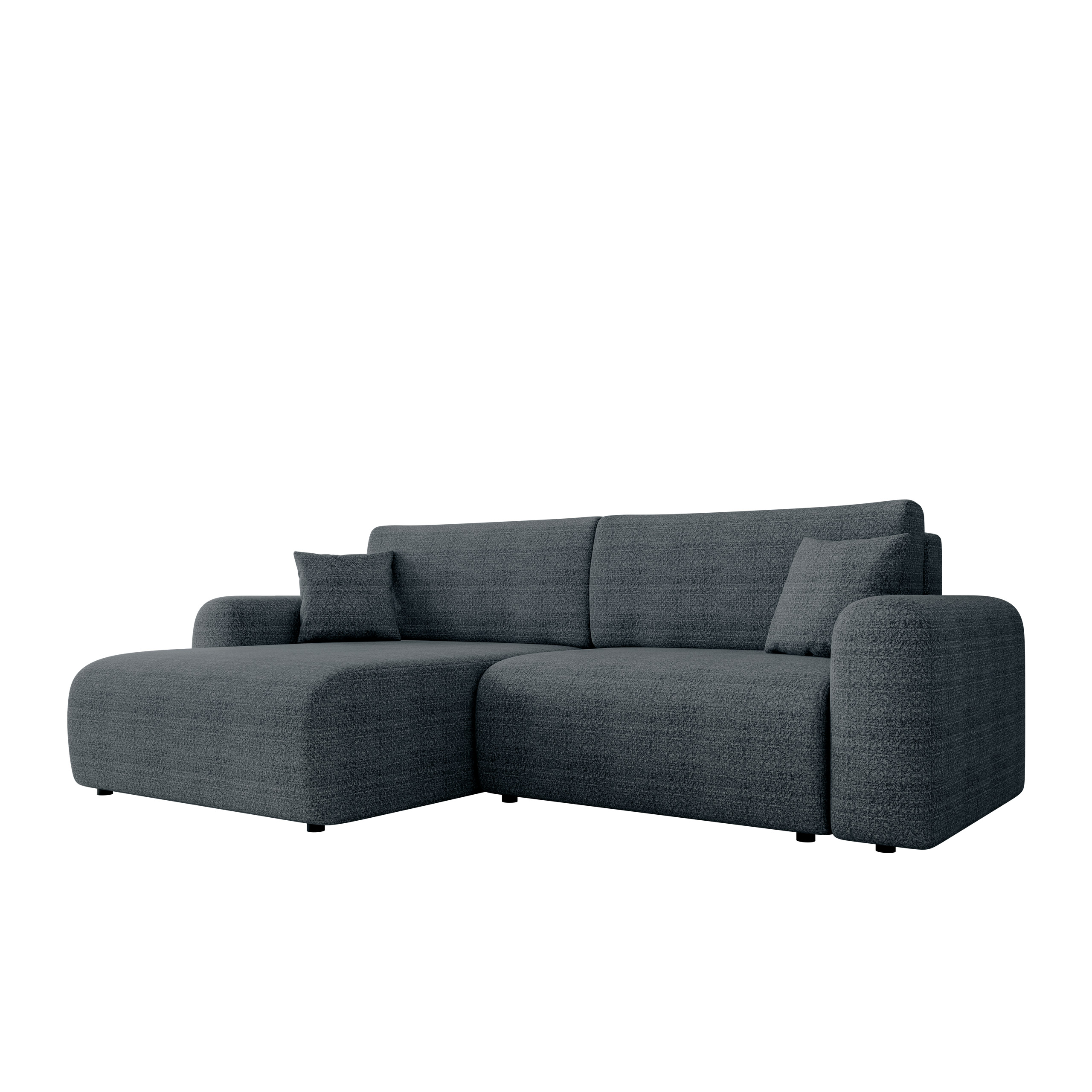brenor bäddsoffa med divan 3-sits - brun