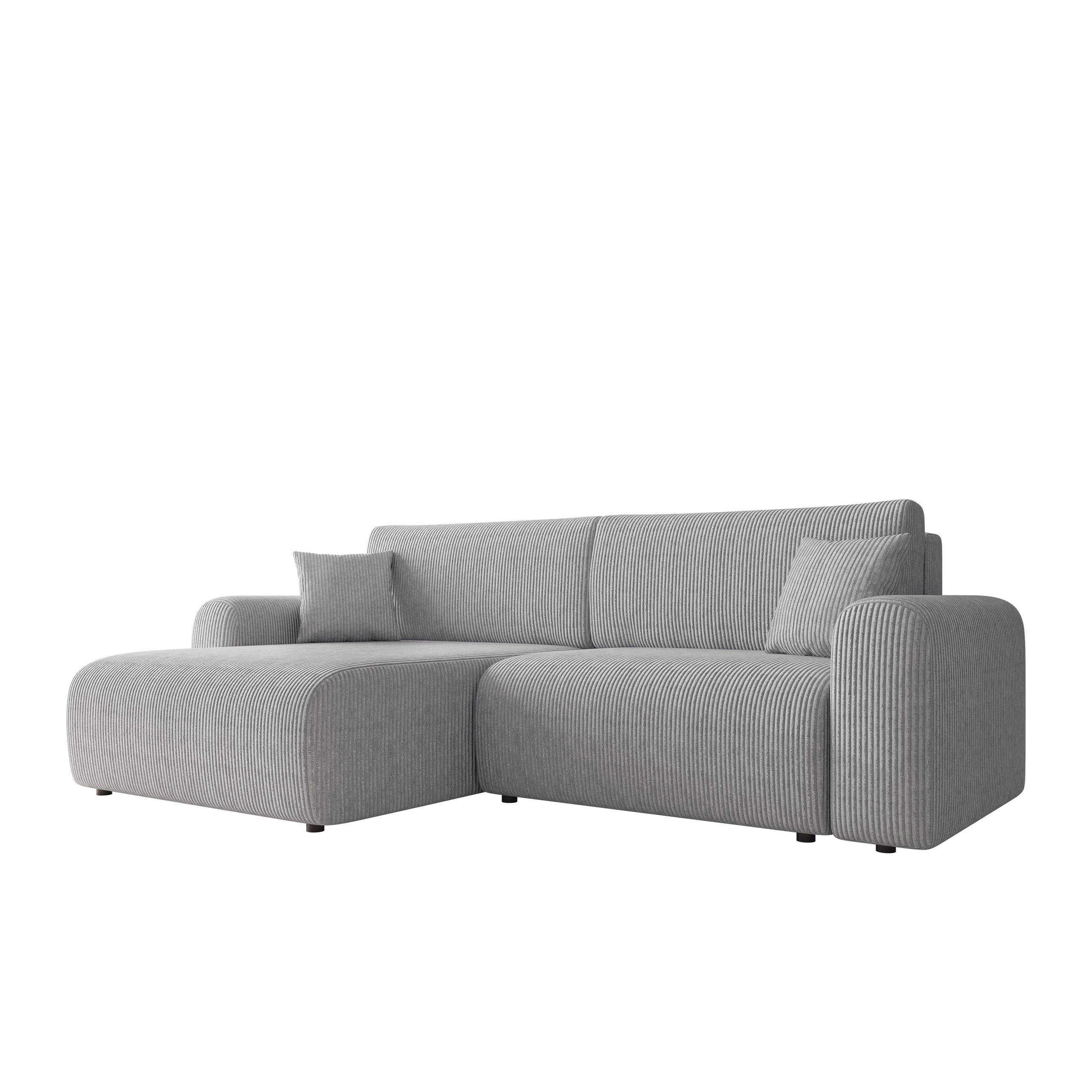 brenor bäddsoffa med divan 3-sits - brun