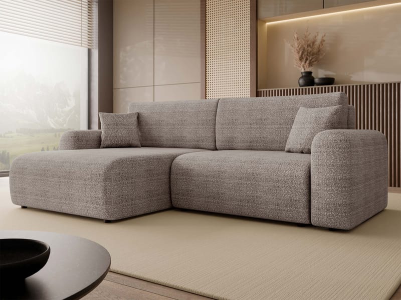 Brenor Bäddsoffa med Divan 3-sits - Brun - Möbler - Vardagsrum - Bäddsoffor