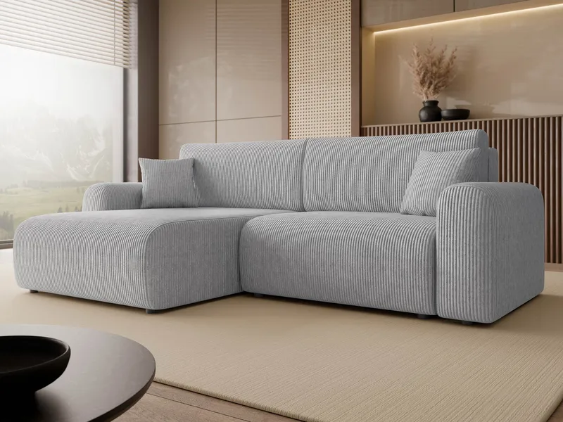 Brenor Bäddsoffa med Divan 3-sits - Grå - Möbler - Vardagsrum - Bäddsoffor