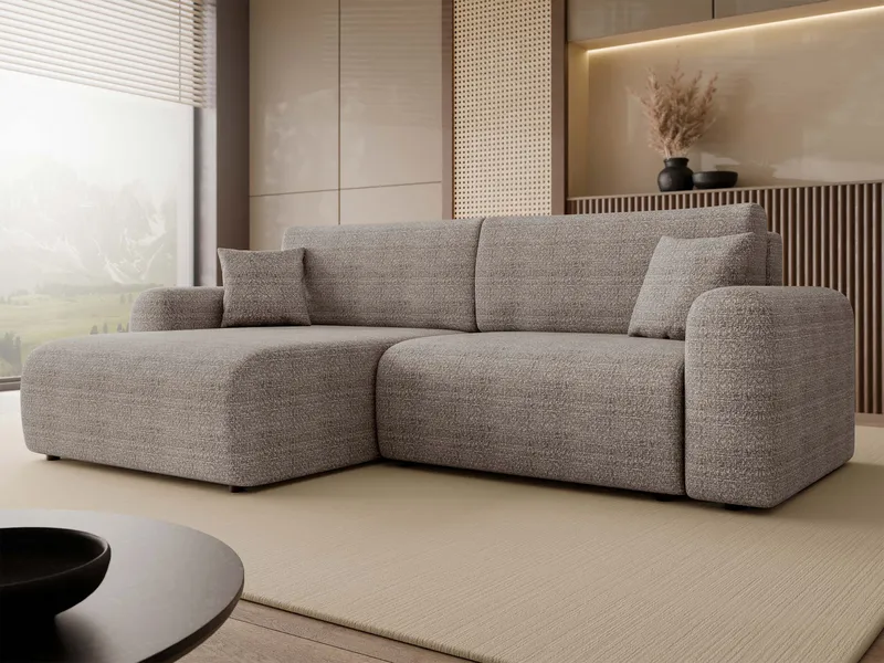 Brenor Bäddsoffa med Divan 3-sits - Grå - Möbler - Vardagsrum - Bäddsoffor