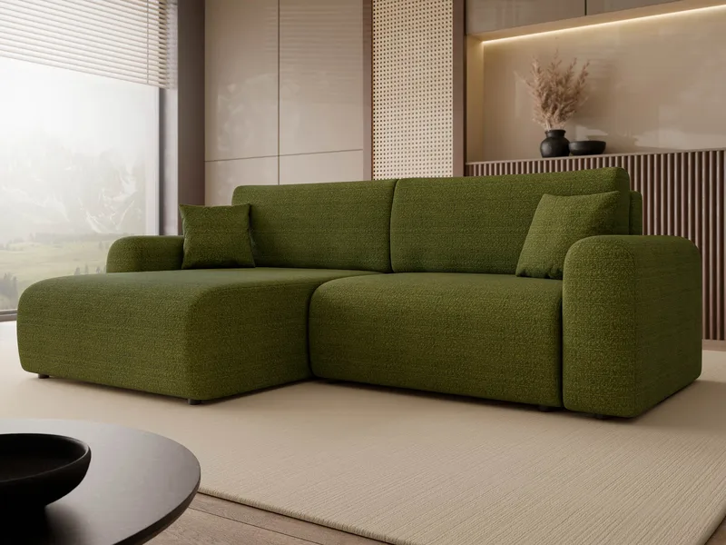 Brenor Bäddsoffa med Divan 3-sits - Grön - Möbler - Vardagsrum - Bäddsoffor