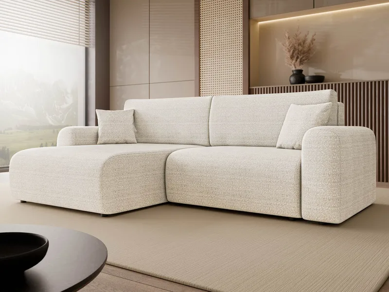Brenor Bäddsoffa med Divan 3-sits - Ljusbeige - Möbler - Vardagsrum - Bäddsoffor