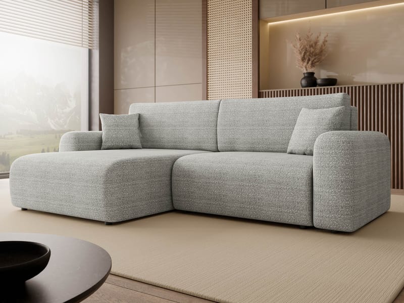Brenor Bäddsoffa med Divan 3-sits - Ljusgrå - Möbler - Vardagsrum - Bäddsoffor