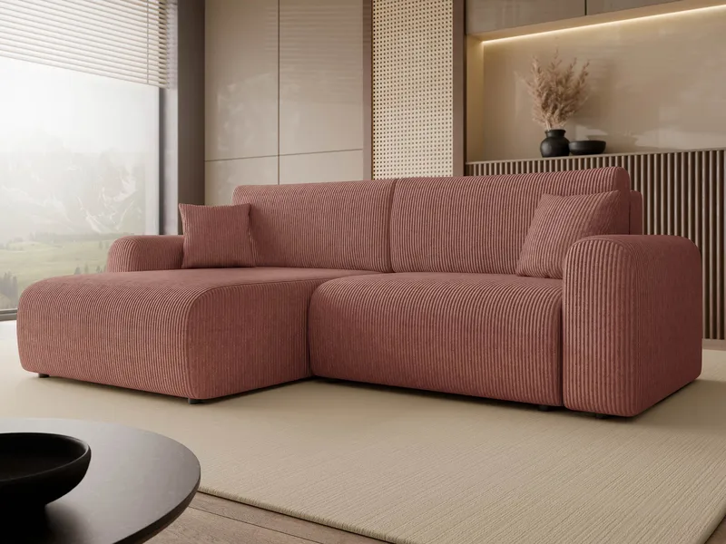 Brenor Bäddsoffa med Divan 3-sits - Röd - Möbler - Vardagsrum - Bäddsoffor