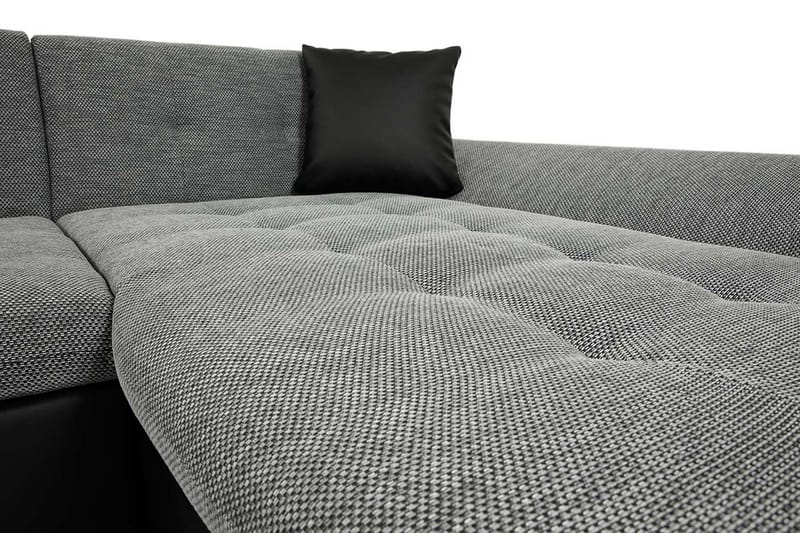 BRET 3-sits Bäddsoffa - Röd/Grå/Vit - Möbler - Vardagsrum - Bäddsoffor - U bäddsoffa