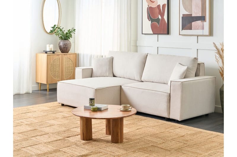 Brian Hörnbäddsoffa 3-sits - Beige - Möbler - Vardagsrum - Bäddsoffor - Hörnbäddsoffa