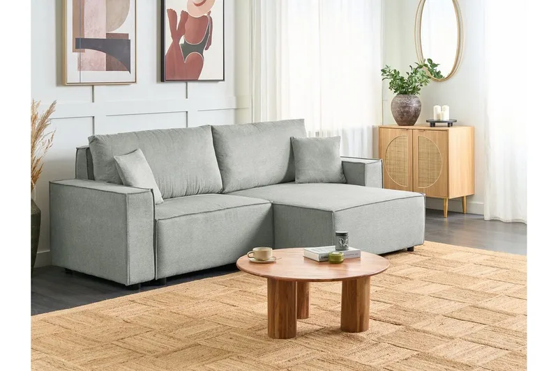 Brian Hörnbäddsoffa 3-sits - Grå - Möbler - Vardagsrum - Bäddsoffor - Hörnbäddsoffa