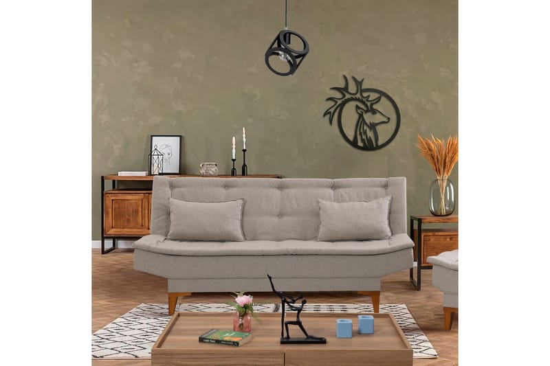 Bunnythorpe Bäddsoffa 3-sits 106x186 Cream - Möbler - Vardagsrum - Bäddsoffor