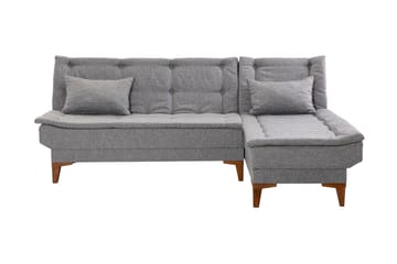 Bunnythorpe Bäddsoffa m. Divan 4-sits 107x205 Grå