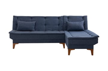 Bunnythorpe Bäddsoffa m. Divan 4-sits 107x205 Mörkblå