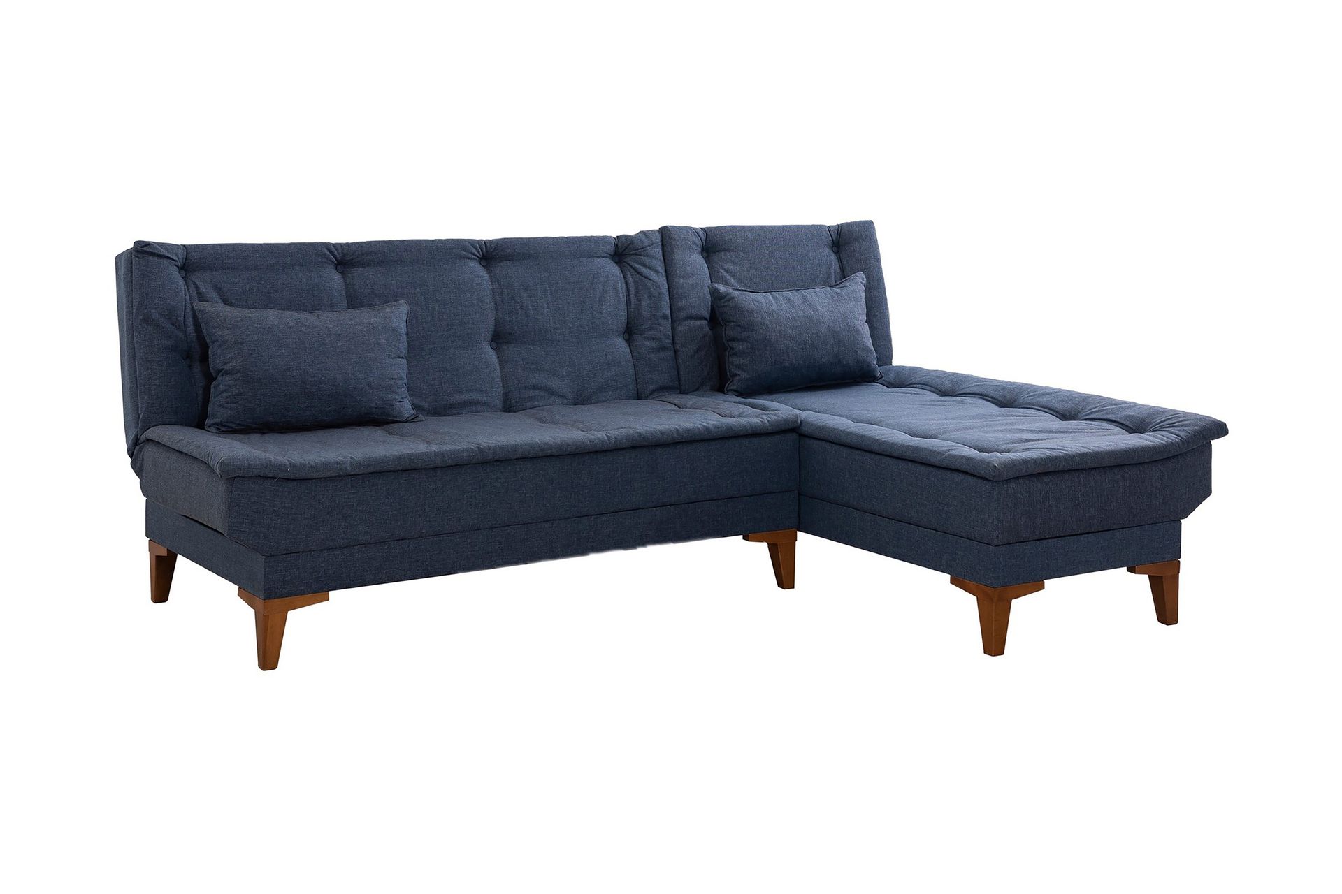 Bunnythorpe Bäddsoffa m. Divan 4-sits 107x205 Mörkblå - Möbler - Vardagsrum - Bäddsoffor