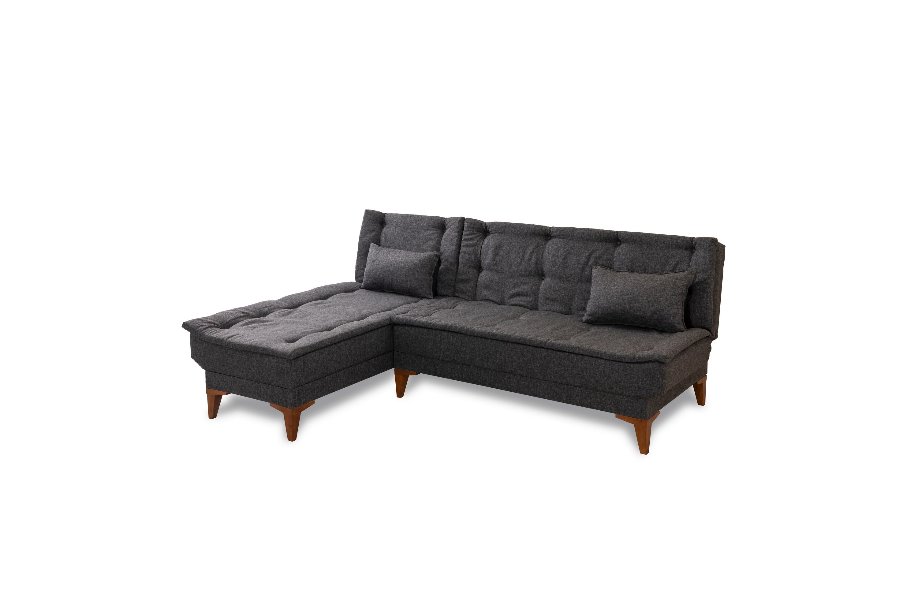 bunnythorpe bäddsoffa m. divan 4-sits antracit -