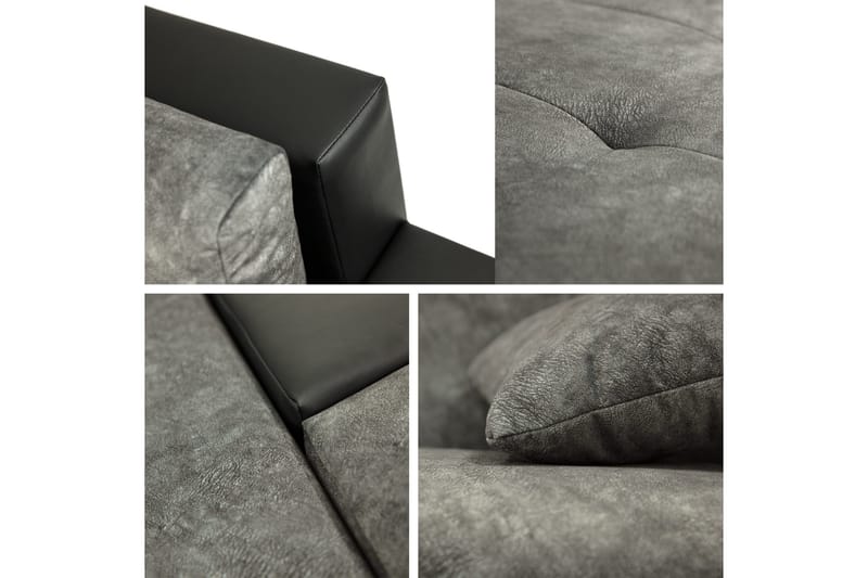 Bunty Bäddsoffa med Divan 3-sits - Mörkgrå/Ljusgrå - Möbler - Vardagsrum - B äddsoffor