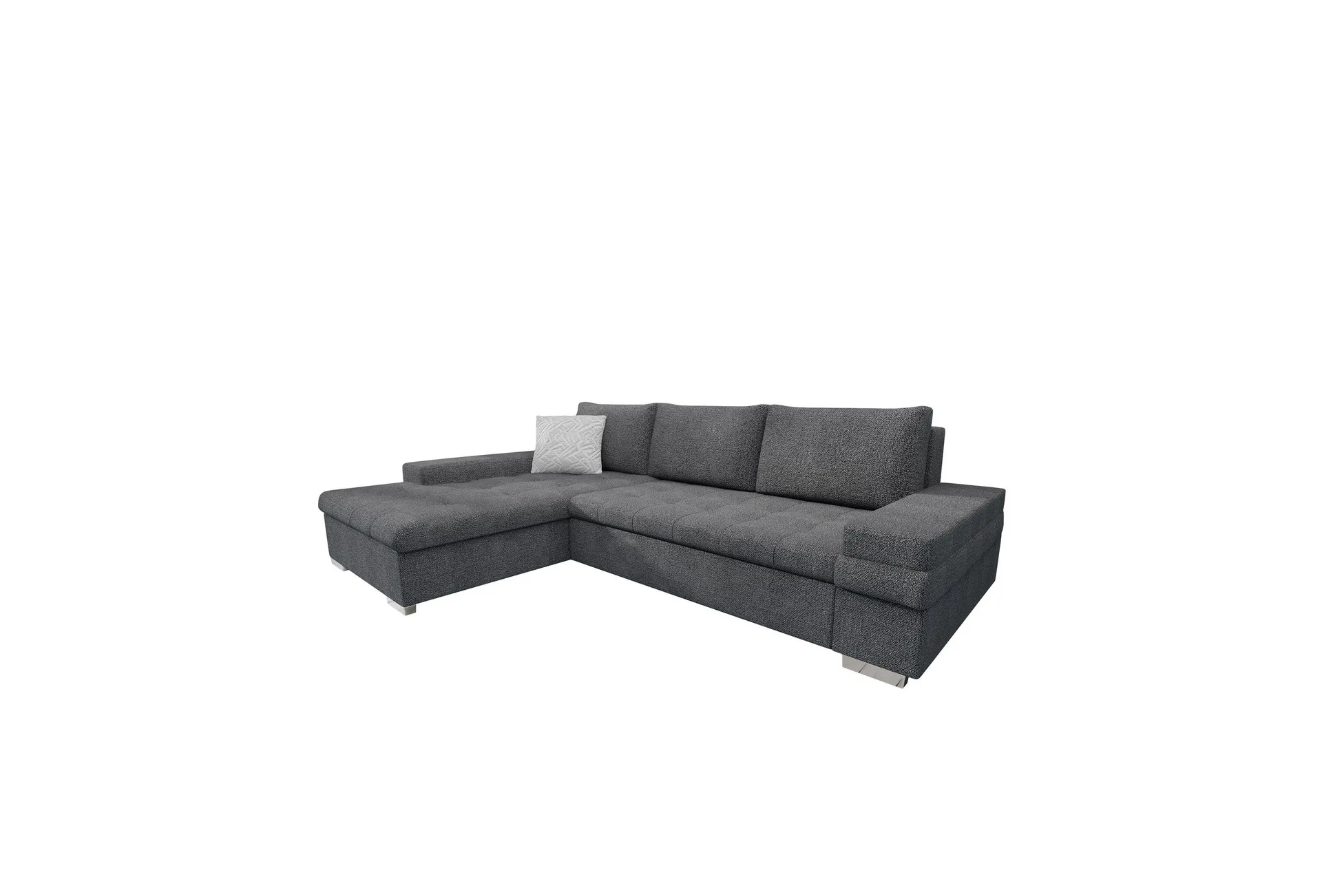 Bunty B&auml;ddsoffa med Divan 3-sits - M&ouml;rkgr&aring;/Ljusgr&aring;