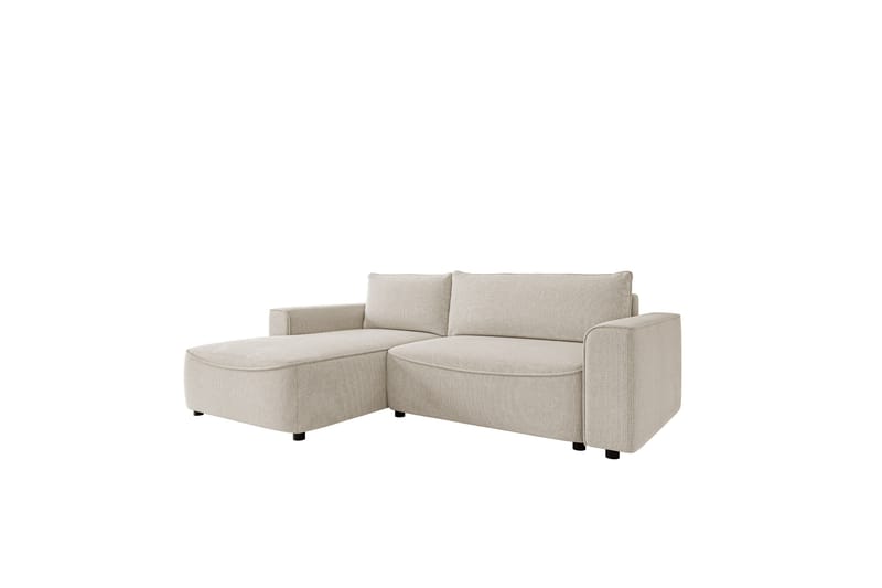 Burketown Bäddsoffa med Divan 3-sits i Sammet - Beige - Möbler - Vardagsrum - Bäddsoffor