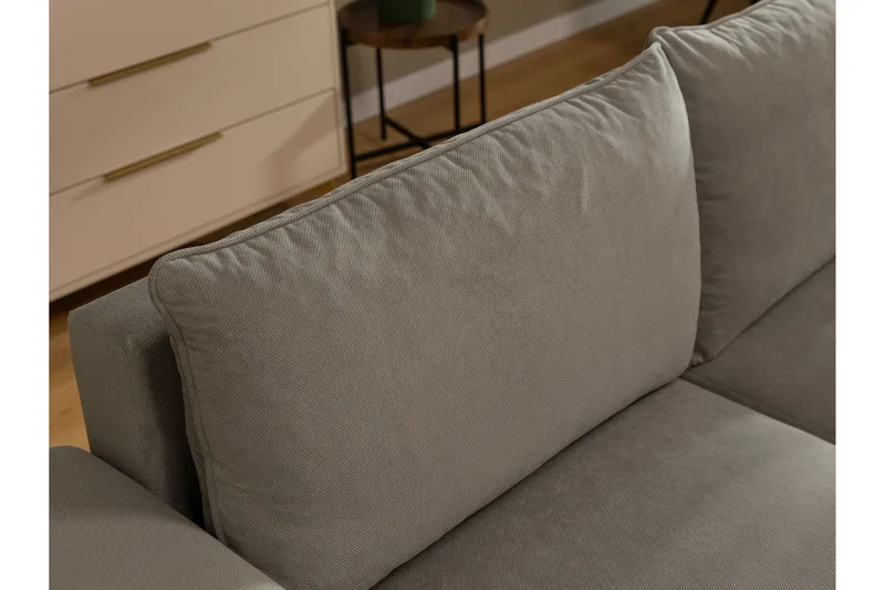 Burketown Bäddsoffa med Divan 3-sits i Sammet - Beige - Möbler - Vardagsrum - Bäddsoffor