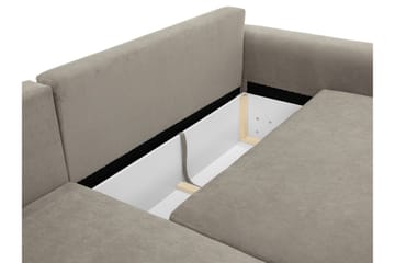 Burketown Bäddsoffa med Divan 3-sits i Sammet - Brun - Möbler - Vardagsrum - Bäddsoffor