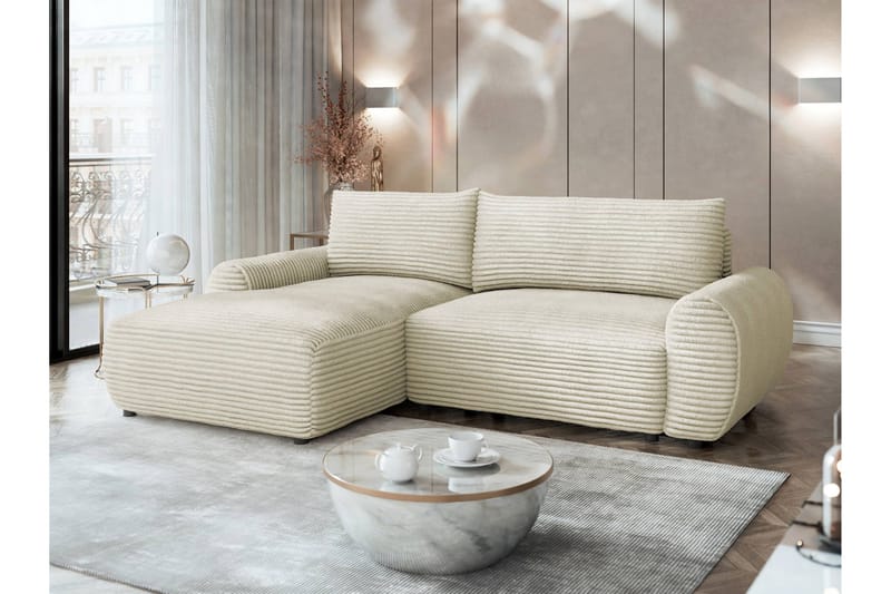 Burman Bäddsoffa med Divan 3-sits i Manchester - Beige - Möbler - Vardagsrum - Bäddsoffor