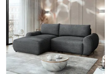 Burman Bäddsoffa med Divan 3-sits i Manchester - Grå - Möbler - Vardagsrum - Bäddsoffor