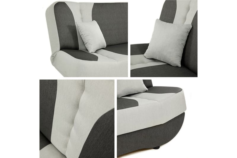 Burralla Bäddsoffa 2-sits 190x90 cm - Grå - Möbler - Vardagsrum - Bäddsoffor