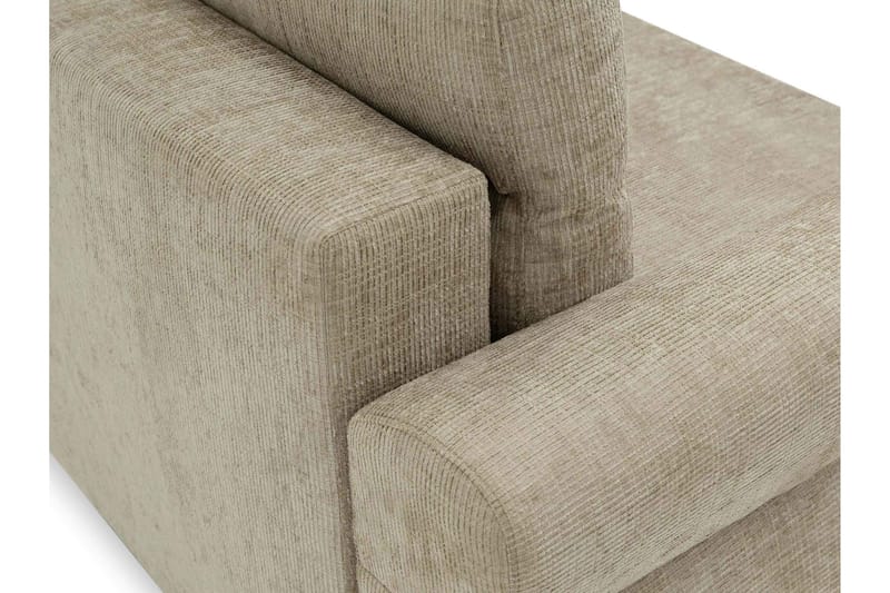 Busness Bäddsoffa med Divan 3-sits i Plysch - Grå - Möbler - Vardagsrum - Bäddsoffor