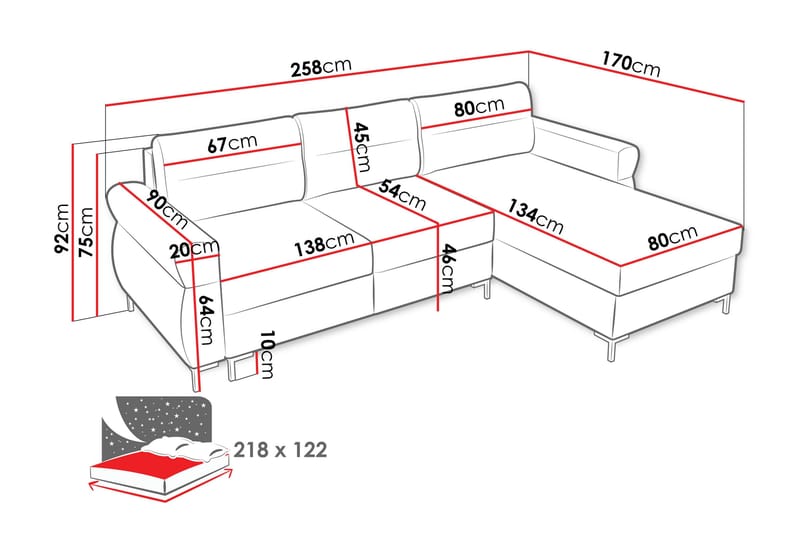 Busness Bäddsoffa med Divan 3-sits i Plysch - Beige - Möbler - Vardagsrum - Bäddsoffor