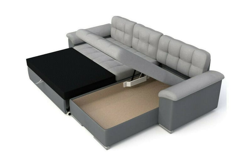 Camior 3-sits Hörnbäddsoffa Beige - Möbler - Vardagsrum - Bäddsoffor