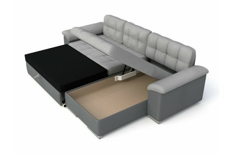 Camior 3-sits Hörnbäddsoffa Beige/Ljusbeige - Hörnbäddsoffa - Bäddsoffor