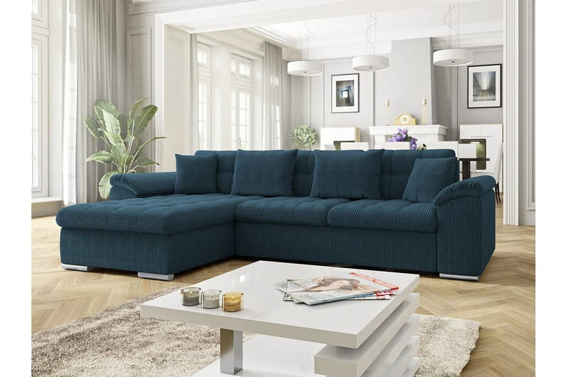 Camior 3-sits Hörnbäddsoffa Dark blue - Möbler - Vardagsrum - Bäddsoffor - Hörnbäddsoffa
