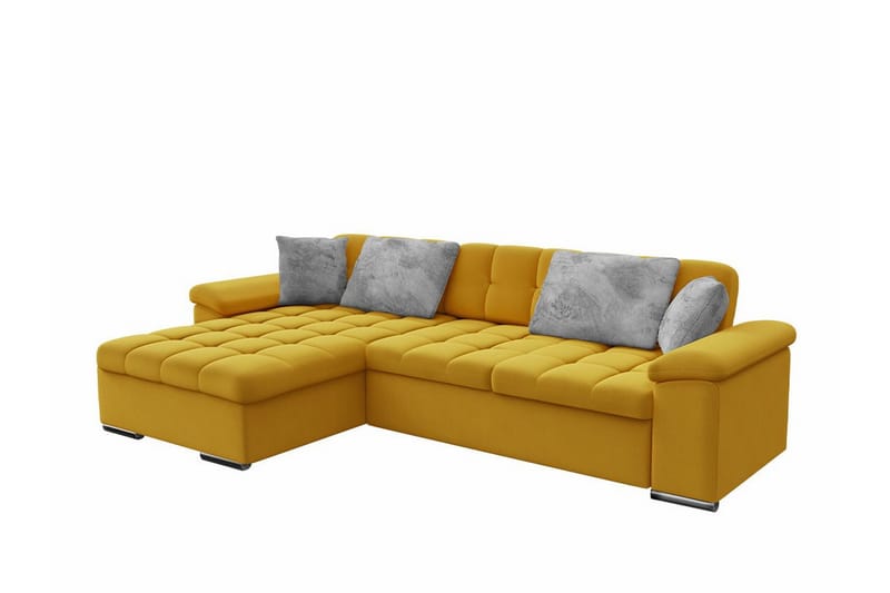 Camior 3-sits Hörnbäddsoffa Gul - Möbler - Vardagsrum - Bäddsoffor