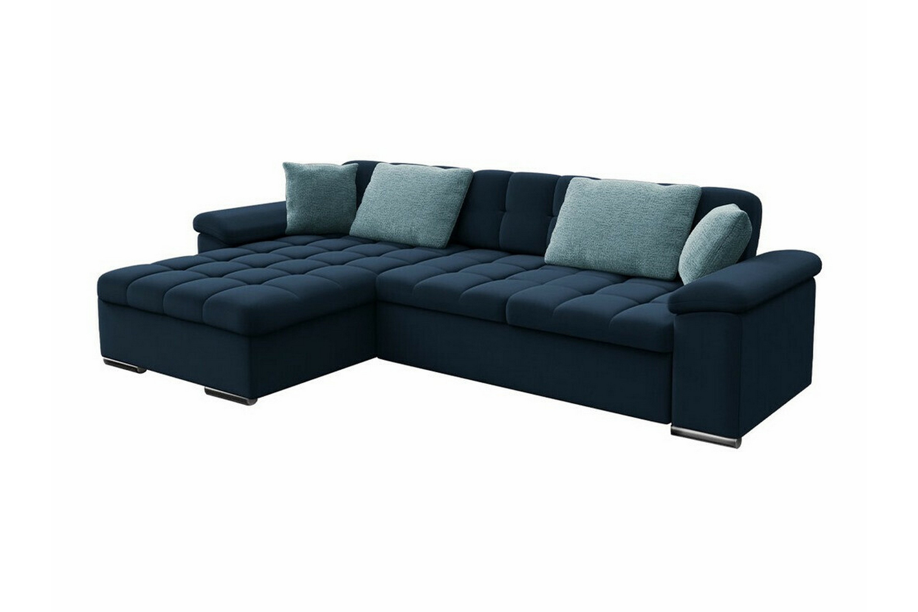 camior 3-sits hörnbäddsoffa mörkblå -