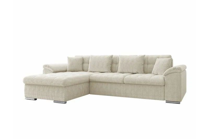 Camior 3-sits Hörnbäddsoffa NO_BRAND Beige/Light beige - Möbler - Vardagsrum - Bäddsoffor