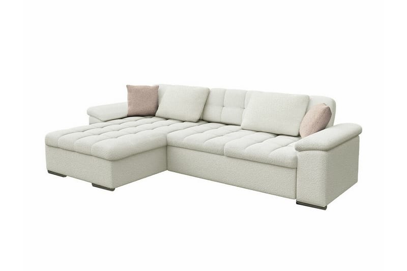 Camior 3-sits Hörnbäddsoffa Vit - Möbler - Vardagsrum - Bäddsoffor - Hörnbäddsoffa