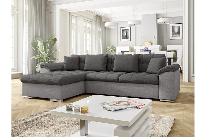 Camior 4-sits Bäddsoffa - Grå - Möbler - Vardagsrum - Bäddsoffor
