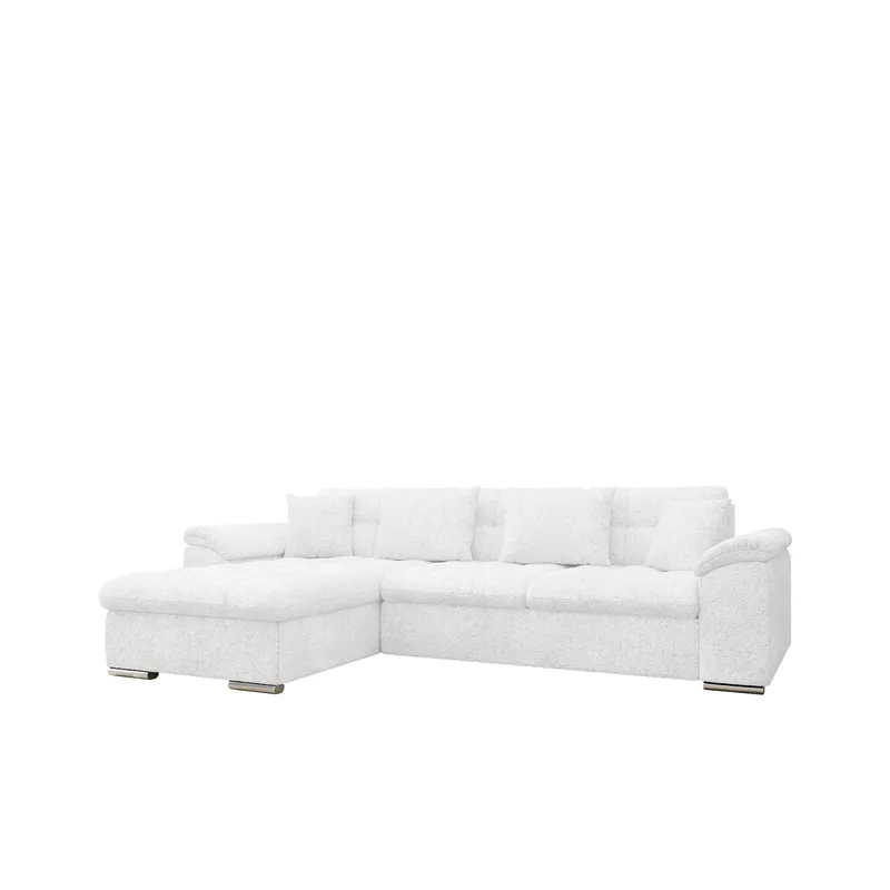 Camior 4-sits Bäddsoffa med divan Vänstervänd, Vit