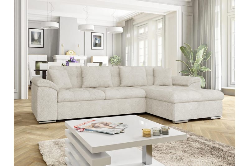 Camior Bäddsoffa m. Divan 3-sits - Grå - Möbler - Vardagsrum - Bäddsoffor