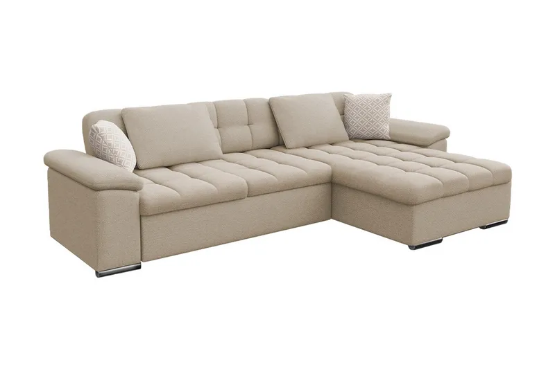 Camior Bäddsoffa m. Divan Förvaring 3-sits 227x129, Beige