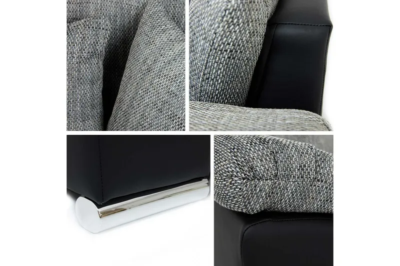 Camior Bäddsoffa m. Divan Förvaring 3-sits 227x129 - Grå - Möbler - Vardagsrum - Bäddsoffor