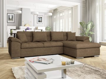 Camior Bäddsoffa med Divan 3-sits - Brun - Möbler - Vardagsrum - Bäddsoffor