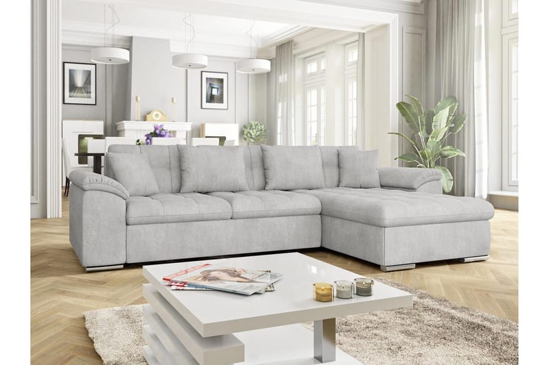 Camior Bäddsoffa med Divan 3-sits - Grå - Möbler - Vardagsrum - Bäddsoffor