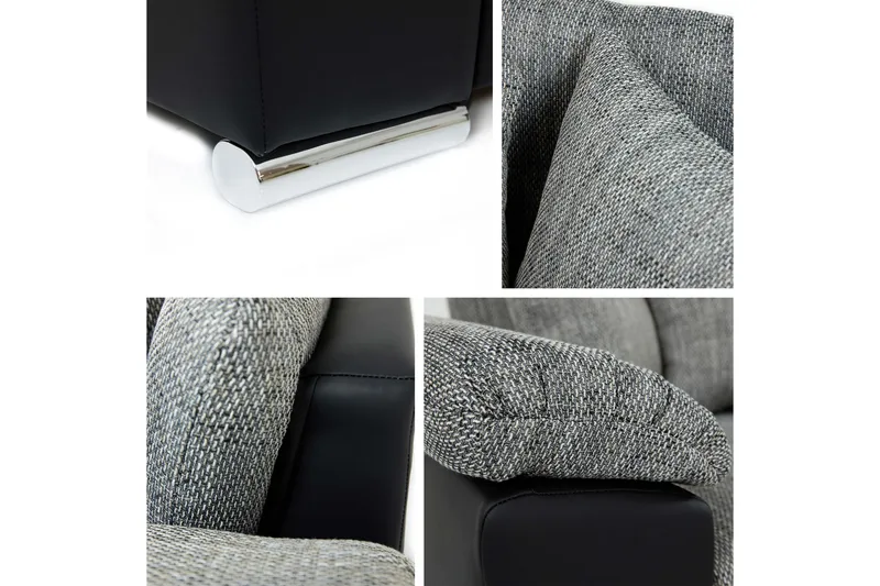 Camior Bäddsoffa med Divan 3-sits - Grå - Möbler - Vardagsrum - Bäddsoffor